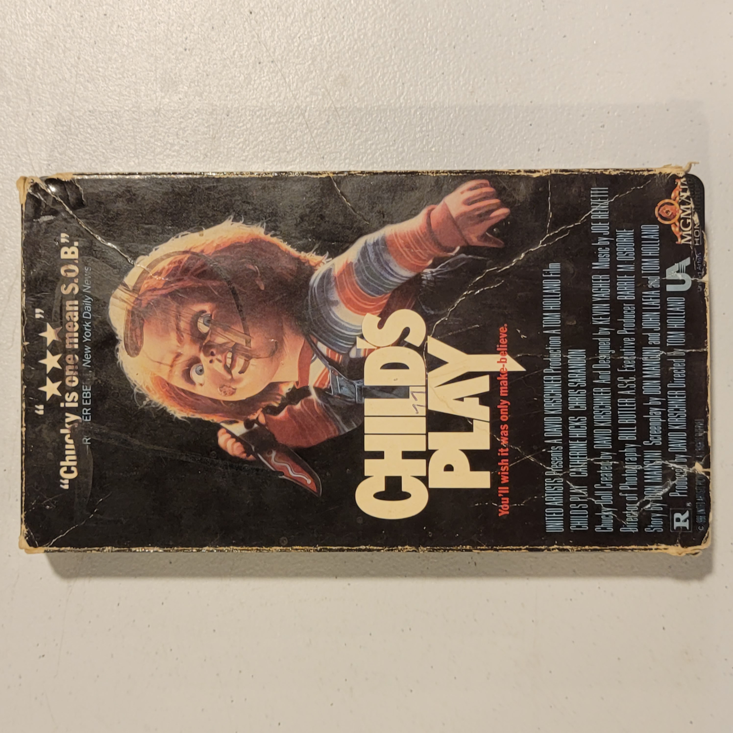 Child's Play VHS 1988 Chris Sarandon CLASSIC SLASHER HORROR